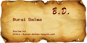 Burai Dalma névjegykártya